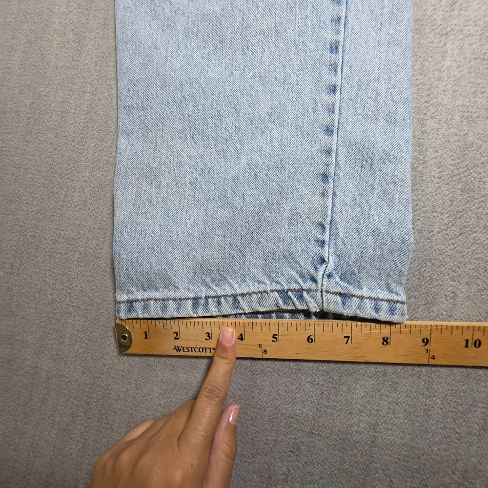 Levi Strauss Signature Jeans Mens 36x32 Light Wash Relaxed Fit Denim 03937600707
